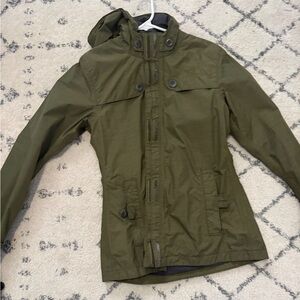 The North Face - Olive Green Rain jacket